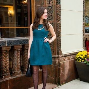 Emerald green dress
